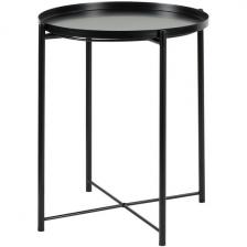 Кофейный столик диам.45x51см, чёрный Bradex Home МУН FR 0829 (круглая столешница, 4 ножки)