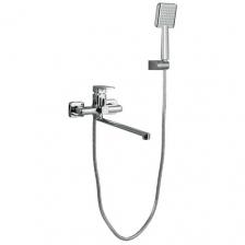 Смеситель с душевой лейкой Frap H60 F2260, сталь хром 1500 мм
