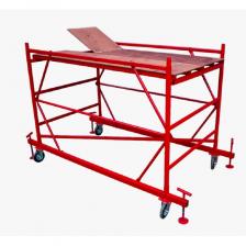 Базовый блок с колесами для вышки применяется в качестве опоры и передвижного механизма всей конструкции. Также является площадкой для работ с настилами и ограждениями. Материал: высококачественная сталь с антикоррозийным покрытием. Область применения: Строительство и ремонт – кладка, штукатурка, покраска Монтажные работы – установка кондиционеров, рекламных конструкций Промышленность – обслуживание цехов, складов, коммуникаций События – монтаж сцены, освещения, декораций