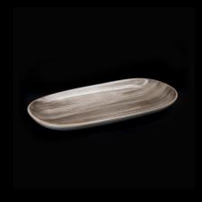 Блюдо овальное Corone Natura 10х5 255х125мм, серо-коричневый(фк0963)
