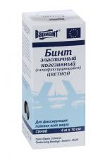 Бинт Вариант эластич когезив (самофиксир) цвет синий 4м х 10см