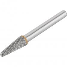 Шарошка для обработки деталей из металла и других материалов с твердостью до 60 HRC. Тип "L" Цилиндрический хвостовик 6 мм. Материал: легированная инструментальная сталь, рабочая часть из карбида вольфрама ВК8. Внимание, изображение товара может отличаться от реального! Верные параметры указаны в технических характеристиках товара.