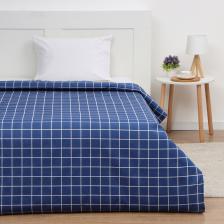 Пододеяльник 1.5-спальный «Экономь и Я. Таттерсол», 147x210 см, синий, бязь