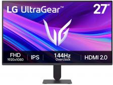 Мониторы ЖК LG Монитор 27" UltraGear 27G411A-B черный IPS LED 5ms 16:9 HDMI матовая 1500:1 250cd 178гр/178гр 1920x1080 144Hz DP FHD 3.8кг [27G411A-B.ARUZ]