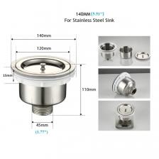 Кухонный сливной фильтр из нержавеющей стали