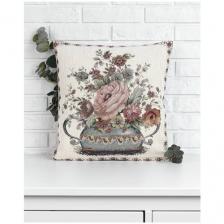 Наволочка декоративная Le Gobelin Зимний сон белая Центр 45х45 см