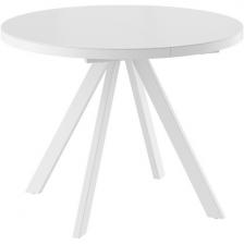 Стол D100, Белый, МАТТЕЛЮКС/белыЙ МАМАДОМА Рондо М 102131