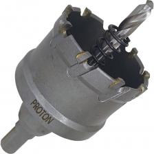 Коронка кольцевая по металлу твердосплавная PROTON предназначена для сверления дрелью отверстий из нержавеющей стали, алюминия, стали, латуни. Для центрирования отверстий используется центрирующее сверло.Коронка кольцевая по металлу PROTON отличается высокой производительностью и улучшенными качественными характеристиками по обработке металла, способна работать в тяжелых условиях.Обработка чугуна, твердых материалов, нержавеющей стали, медь, алюминий.Внимание, изображение товара может отличаться от реального! Верные параметры указаны в технических характеристиках товара.