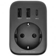 Сетевое зарядное устройство UGREEN CD314, 2xUSB-A, USB-C, 30Вт, 3A, черный [90613]