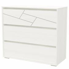 Комод «Аделина», 1000x440x900 мм, 3 ящика, цвет рамух белый