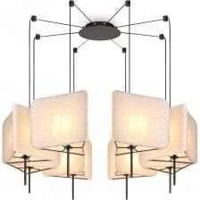 Люстра Freya Bricola FR5511PL-08B. Кол-во ламп: 8. Цоколь ламп: E14. Мощность лампочки: 40W. Основной цвет арматуры: Черный. Материал арматуры: Металл.