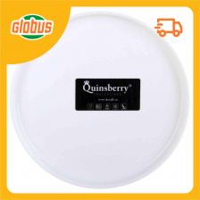 Тарелка десертная Quinsberry Sola плоская с бортиком цвет: белый