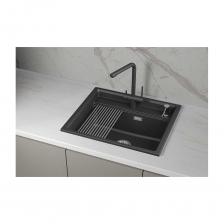 Кухонная мойка Granula KS кварц 6003i, ЧЁРНЫЙ