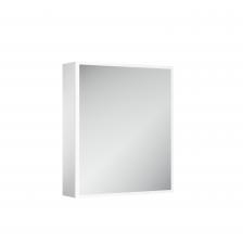 Зеркальный шкаф из алюминия для ванной комнаты Sancos Evoke 600x700х136 мм с LED подсветкой SC8060