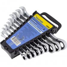 Набор комбинированных трещоточных ключей Partner 8, 10, 12, 13, 14, 16, 17, 18, 19 мм, в пластиковом держателе, 9 предметов PA-51092(51369)