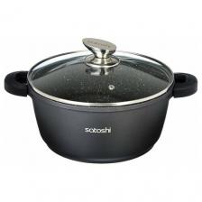 Кастрюля Satoshi Kitchenware Лион, 5.8 л, диаметр 26 см черный 5.8 л 26 см