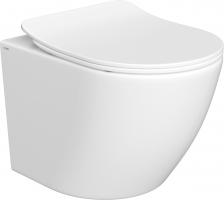 Унитаз подвесной AQUAme AQM2002PRO безободковый, с микролифтом, белый