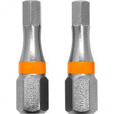 Шестигранная вставка-бита Вставка-бита шестигранная (2 шт; HEX4; 25 мм) Inforce 11-01-373