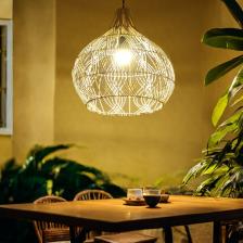 Светильник потолочный из ротанга «Рено», 1x120 Вт, Е27, 40x40x40 см