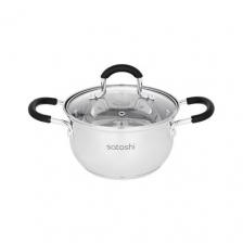 Кастрюля Satoshi Kitchenware Альбер, 1.8 л, диаметр 16 см сталь 2 1.8 л 16 см