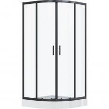 Душевое ограждение Santek Вэлия 90x90x195см — стильная защита вашего интерьераДушевое ограждение Santek Вэлия станет отличным решением для оформления вашей ванной комнаты, предоставляя надежную защиту от брызг воды во время принятия душа. Его элегантный дизайн гармонично впишется в любой интерьер, подчеркивая утонченность стиля.Закалённое стекло толщиной 6 мм: обеспечивает прочность и безопасность эксплуатации, устойчивое к механическим повреждениям и термическим воздействиям.Алюминиевый чёрный профиль: защищён специальной оксидной плёнкой, предотвращающей коррозию даже при длительном контакте с влагой и агрессивными средами.Раздвижные стеклянные двери формы четверти круга: позволяют экономить пространство и обеспечивают удобный доступ внутрь кабины.Высококачественные латунные ролики: гарантируют плавность движения дверей и длительную эксплуатацию без шума и износа.Силиконовая прокладка: сохраняет герметичность долгие годы, обеспечивая отличную изоляцию и препятствуя попаданию влаги наружу.Компенсирующий алюминиевый профиль: помогает компенсировать небольшие отклонения стены и увеличить свободное пространство внутри душевой зоны до 20 мм.Быстроразъёмные ролики внизу дверцы: облегчают уборку и техническое обслуживание, делая очистку нижней части ограждения простой задачей.Ощутите комфорт и уют новой душевной зоны вместе с качественным изделием бренда Santek!Выбирайте продукцию проверенных производителей и наслаждайтесь приятными впечатлениями каждый день.