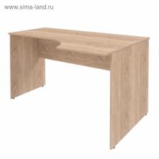 Стол эргономичный SIMPLE SET160-1(R), 1600x900x760 мм, цвет дуб сонома светлый,