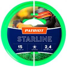 Леска Patriot Starline D 2,4 мм L 15 м (звезда, зеленая)