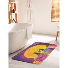 Коврик для ванной противоскользящий на пол 60х100 см станет ярким акцентом для создания домашнего уюта в интерьере вашей ванной комнаты. Большой половик для ванной, душевой и туалета выполнен из мягкого и приятного материала велсофт (100% полиэстер) с тонкой прослойкой из поролона. Велсофт- мягкий ворс, который обеспечивает комфортное прикосновение при хождении босиком. Основание изделия изготовлено из нетканого материала с антискользящим покрытием, что предотвращает его скольжение по плитке и кафелю. Края прямоугольного коврика надежно обработаны, не распушатся (не деформируются) во время эксплуатации. Быстро высыхает и не теряет своих свойств при длительном контакте с влагой. Универсальное изделие подходит для использования в бассейне, сауне, спальне в качестве прикроватного коврика и как коврик для детей. Аксессуар для ванной мгновенно впитывает влагу, быстро сохнет и не линяет. Уход: стирать при температуре 30-40 градусов, выбирая деликатный режим стирки и отжим не более 800 оборотов. НЕ ОТБЕЛИВАТЬ! Декоративная защитная подстилка с фотопринтом подходит для дома и дачи, хороший подарок маме, бабушке, папе, дедушке на День рождения, юбилей и новоселье. В комплект к коврику вы можете подобрать шторку для ванной и корзинку для белья под брендом JoyArty. Яркость рисунка может отличаться от изображения на сайте. Допустимо отклонение в размерах +- 2 см.