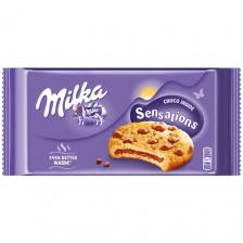 Печенье Milka Sensations innen chocoladig, 156 г, шоколад, какао