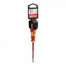 EKF Отвертка Master SL2.5x80 мм 1000В Basic sl-2.5-80-mas-in 1 шт