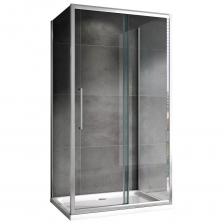 Душевой уголок Abber Schwarzer Diamant 130х70 AG30130H-S70-S70 хром, стекло прозрачное