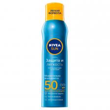 Нивея Сан солнцезащитный сухой спрей Защита и Легкость SPF50 200мл 80461