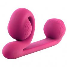 Snail Вибратор силиконовый Snail Vibe 24 см, D: 3.5 см, длина: 19 см, розовый
