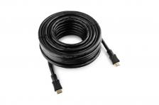 Кабель HDMI-15M, v2.0, 19M/19M, 15 м, серия Light, черный, позол, экран, пакет