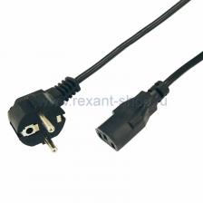 Rexant Сетевой шнур Евро (PVC) (кабель питания с заземлением) 11-1132 10 шт