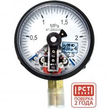 Манометры электроконтактные сигнализирующие ДМ2010ф предназначены для измерения избыточного давления некристаллизующихся,неагрессивных по отношению к медным сплавам сред. Посредством сигнализирующего устройства прямого действия могут управлять внешними электрическими цепями путем их замыкания и размыкания при достижении заданного предела давления. Обеспечивают визуальную индикацию контролируемого давления в процессе.Максимальное напряжение коммутируемого тока:220В постоянного тока;380В переменного тока.Сила тока, не более:1А для контактов с магнитным поджатием.Максимальная разрывная мощность контактов:с магнитным поджатием:30Вт постоянного тока;50ВА переменного тока.для скользящих контактов:10Вт постоянного тока;20ВА переменного тока.Пределы допускаемой погрешности срабатывания электроконтактной схемы, % от диапазона показаний:для контактов с магнитным поджатием +/- 4%.