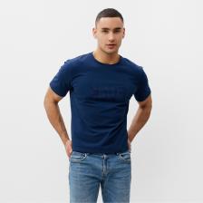 Футболка мужская MINAKU Fuck синяя, р-р 50