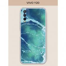 Чехол на Vivo Y20 / Виво Y20 с принтом Изумрудный океан