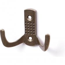 Эргономичный и прочный двухрожковый крючок из цинкового сплава. Благодаря своему нейтральному дизайну вписывается в любой интерьер.