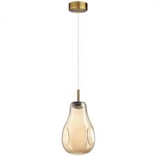 Подвесной светильник Odeon Light Nave 5098/4L античн.бронза/янтарный/металл/стекло LED 4W 4000K