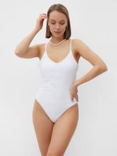 Купальник женский слитный однотонный MINAKU, размер 46, белый