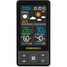 Термогигрометр портативный ERMENRICH Report WR50, черный [86036]