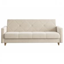 диван-кровать Даллас 2060х890х900мм велюр бежевый