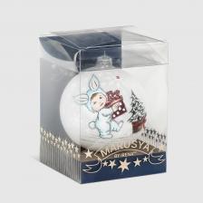 Шар елочный Marusya первый новый год 10 см