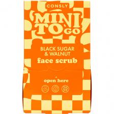 CONSLY Скраб для лица с черным сахаром и грецким орехом Mini To Black Sugar & Walnut Face Scrub 7