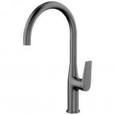 OLIVE'S Смеситель для кухни VIAR, оружейная сталь 28431VRGM — современное решение для кухни, сочетающее эргономичный дизайн и повышенную функциональность. Высокий излив (305 мм) создает комфортные условия для мытья габаритной кухонной утвари и наполнения высоких сосудов.Тип управления: однорычажный с 25 мм керамическим картриджемМатериал: латунный корпус с износостойким хромированным покрытиемПодводка: гибкие шланги 1/2 " 60 см (в комплекте)Аэратор: пластиковый с функцией экономии водыГабариты (ДxШxВ): 248 x 55 x 470 ммДлина излива: 200 ммДиаметр основания: 50 ммПреимуществаПлавная регулировка температуры и напора водыУстойчивая конструкция с широким основаниемСовременный дизайн с эргономичной рукояткойПростота монтажа на стандартную мойкуЛегкость в уходе за хромированной поверхностью