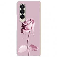 Чехол на Samsung Galaxy Z Fold 4 / Самсунг Галакси Зет Фолд 4 с принтом Роза в краске