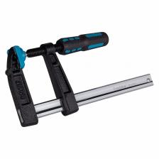 Струбцина F-образная винтовая 80x200, металлическая, пластиковая прорез. рукоятка, Smartbuy Tools, цена за 1 шт