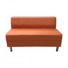 Двухместная секция дивана Секция дивана Мягкий офис Флагман двухместная оранжевая ФЛ601ОР