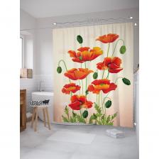 Шторка для ванной выполнена из мягкого и приятного на ощупь высококачественного материала "Сатен" (100% полиэстер) плотностью 80 г/м2. Изделие обработано водоотталкивающей пропиткой, благодаря чему защищает мебель от брызг и влаги. Штора для ванной и душа тканевая, не нуждается в утяжелителях и магнитах. Ткань прекрасно расправляется под собственным весом, не прилипает и не сминается во время использования. Отверстия под крючки не имеют люверсов/утяжелителей и обработаны оверлоком. Современная текстильная штора для душа комплектуется 12 крючками/кольцами из пластика, предназначенных для штанги и карниза. Рисунок нанесен на внешнюю сторону изделия с помощью сублимационной печати. Такие принты не боятся влаги, не смываются под горячей водой и не потускнеют со временем. Обратная сторона изделия – белая. С внутренней стороны по краю шторы присутствует цветная полоса и штрихкод, что является обязательной частью товара. Без нее корректная печать и идентификация невозможна. Душевую занавеску из полиэстера можно стирать при температуре 30-40 градусов, выбирая деликатный режим стирки и отжим не более 800 оборотов. НЕ ОТБЕЛИВАТЬ! К текстильной фотошторе также можно подобрать коврик и корзину для белья JoyArty как подарочный набор для интерьера в ванную комнату. При распаковке может присутствовать незначительный запах, связанный с производственными особенностями, который уходит при первой стирке. Яркость рисунка может отличаться от изображения на сайте. Допустимо отклонение в размерах +- 5 см.